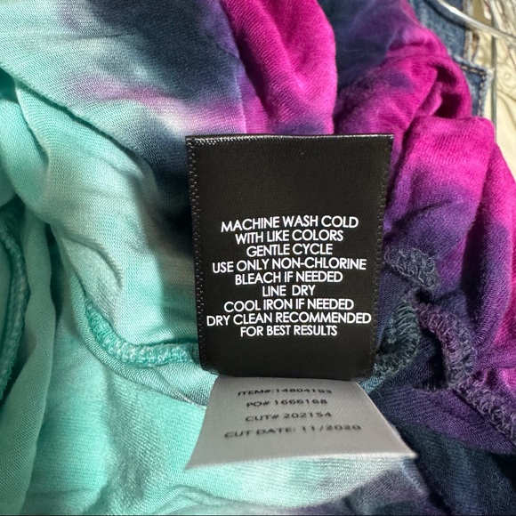 Torrid Tie-Dye Tiered Mini Circle Skirt - Picture 7 of 9